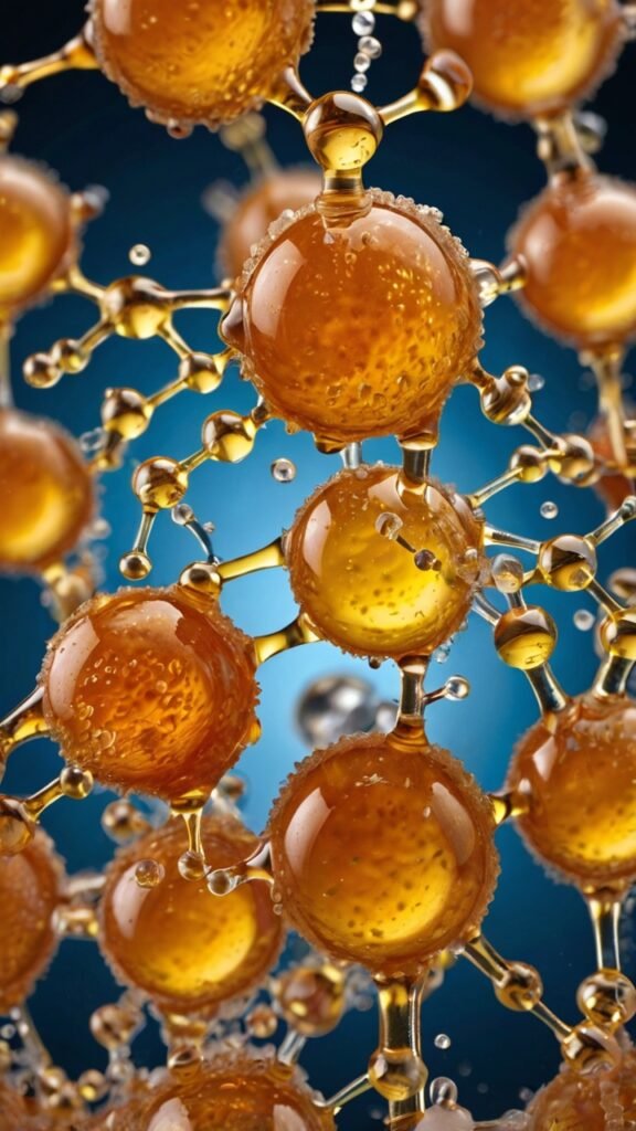 Glucose Molecules, Honey crystallize