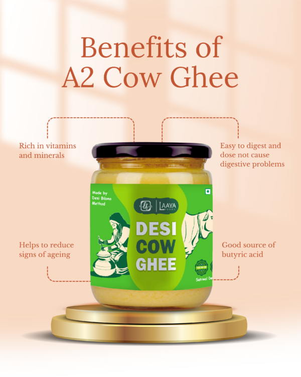 A2 Desi Cow Ghee from Sahiwal Cow | Made by Desi Bilona Method - Image 2