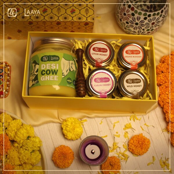 Exclusive Diwali Gift – A2 Cow Ghee & Premium Honey Pack