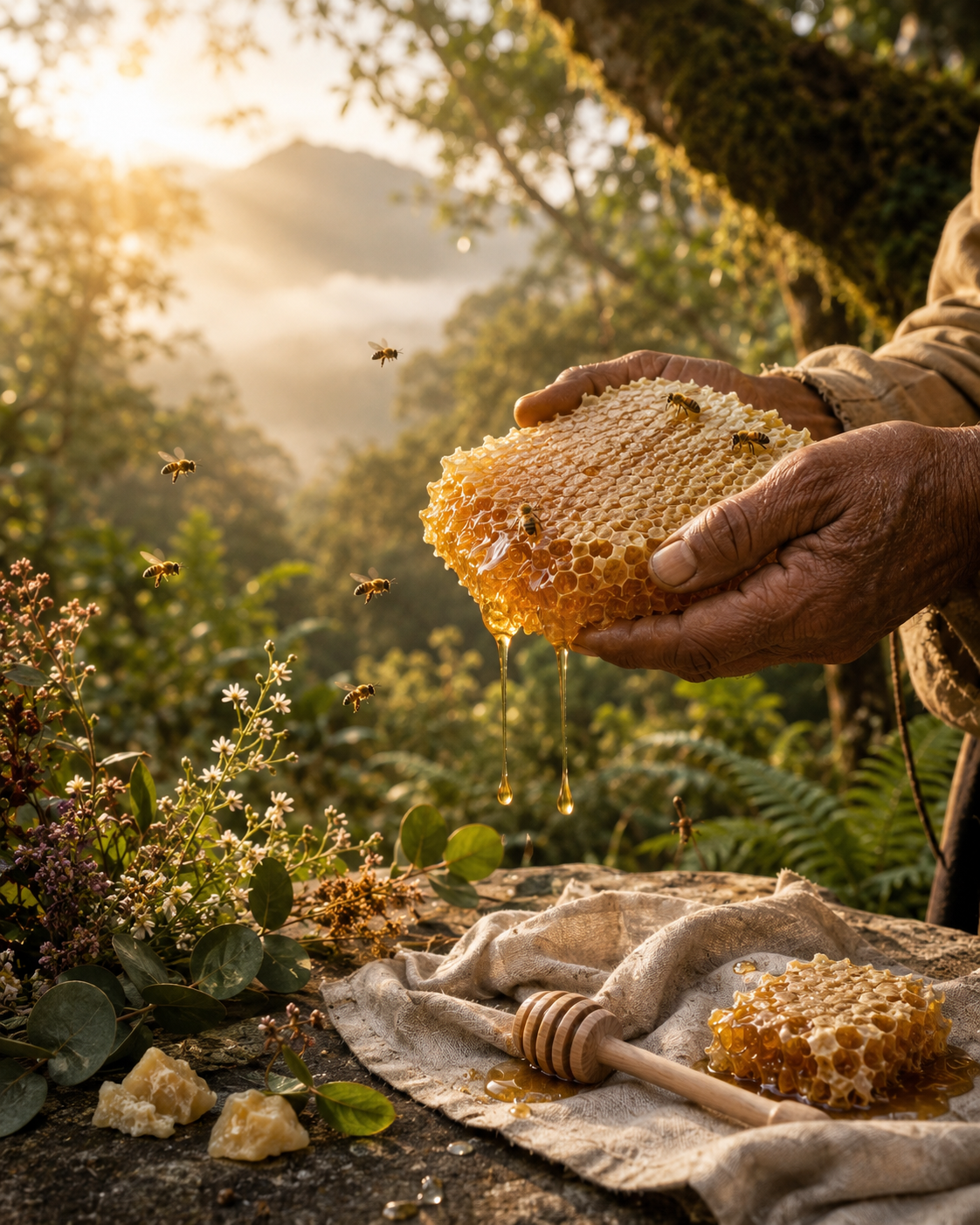 Laaya Natural Honey Harvesting